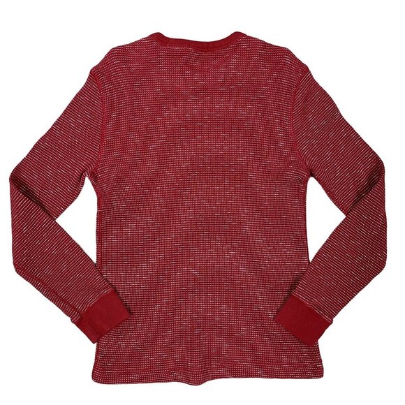 the GAP Red Waffle Shirt Size Medium - Picture 2 of 4